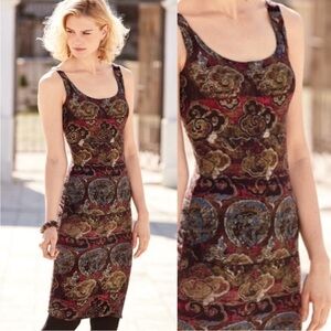 Peruvian Connection Pima Cotton Imperial Sheath Dress EUC Size Medium